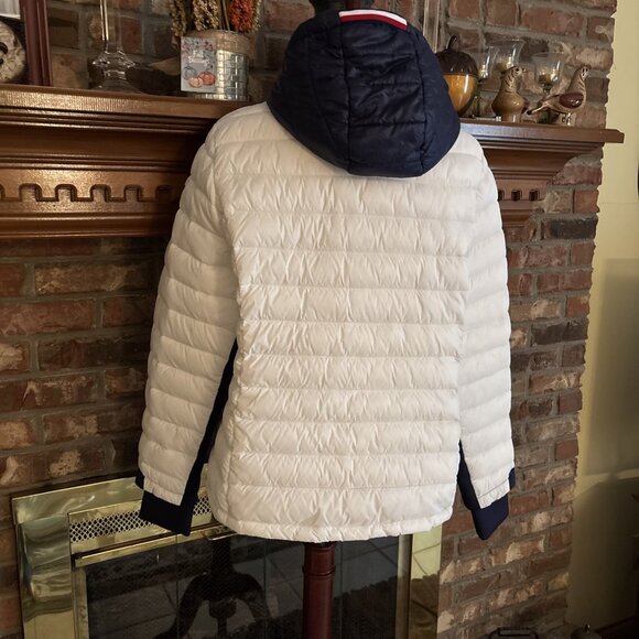 Tommy Hilfiger Ladies White Nylon Puffer Jacket Packable Size XL - Picture 3 of 8